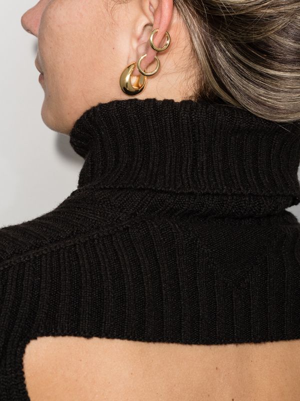 Browns Tom Wood Gold-plated Ice Medium Hoop Earrings | Browns Earrings