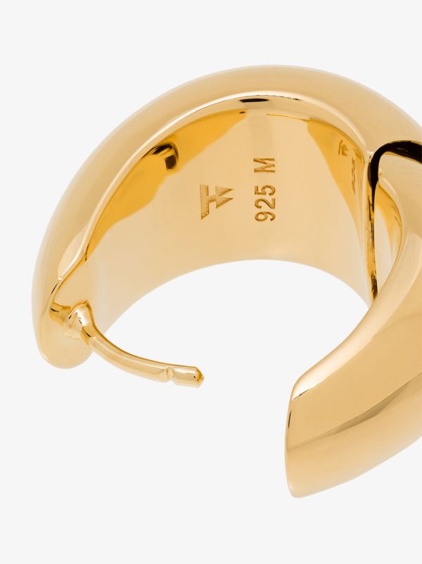 Browns Tom Wood Gold-plated Ice Medium Hoop Earrings | Browns Earrings