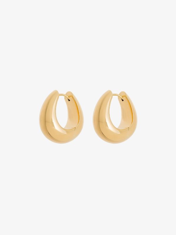 browns Tom Wood gold-plated Ice medium hoop earrings | Browns Earrings