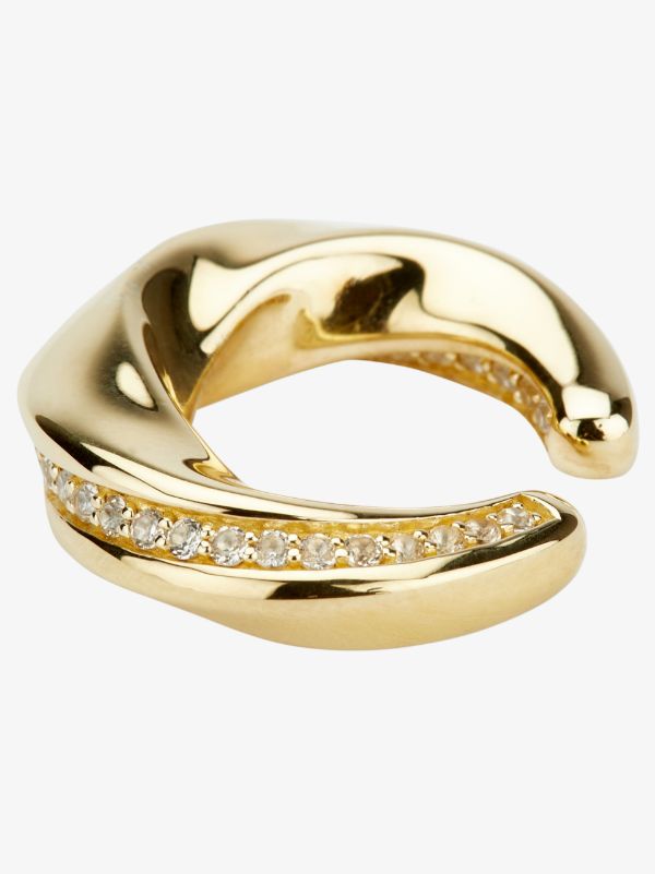 Browns Tom Wood Gold-plated Infinity Crystal Ear Cuff | Browns Earrings
