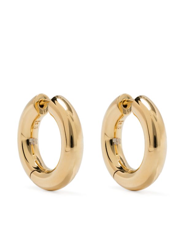 browns Tom Wood Medium Chunky Hoop Earrings | Browns Earrings