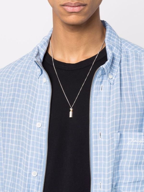Browns Tom Wood Mined Cube Diamond Pendant Necklace | Browns Necklaces
