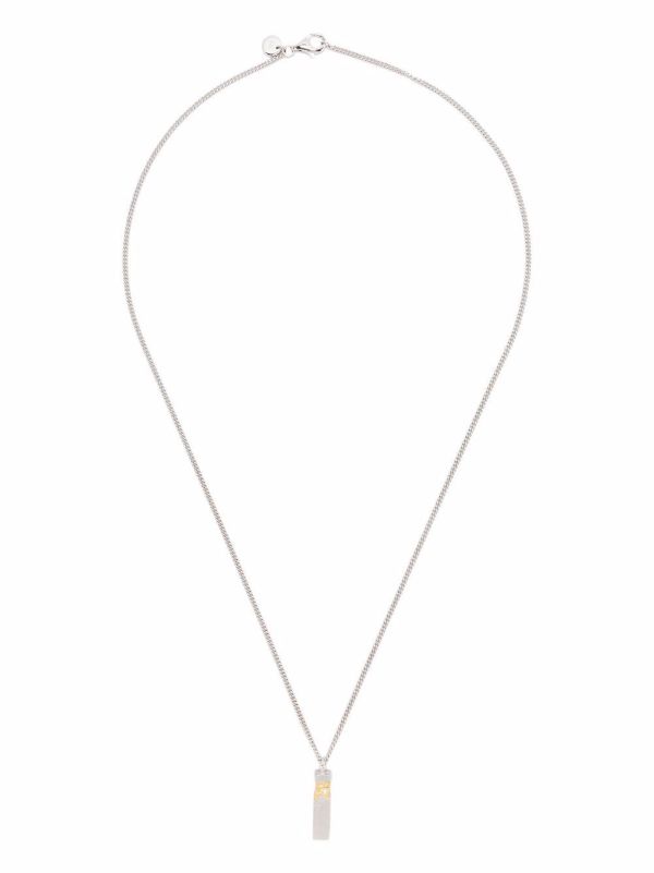 Browns Tom Wood Mined Cube Diamond Pendant Necklace | Browns Necklaces