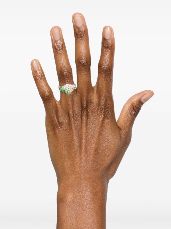 Browns Tom Wood Mini Oval Cocktail Ring | Browns Rings