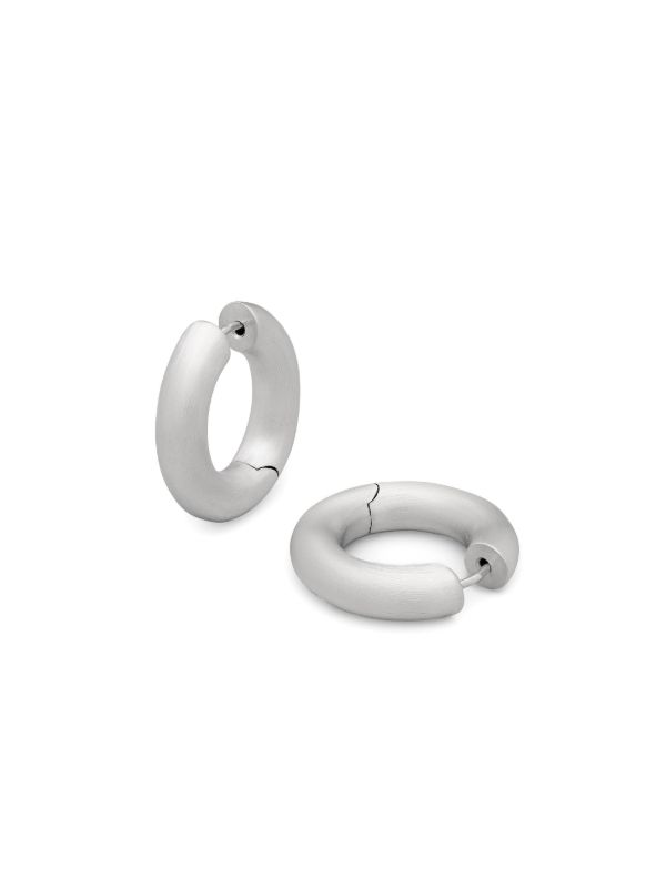 Browns Tom Wood Satin Chunky Hoop Earrings | Browns Earrings