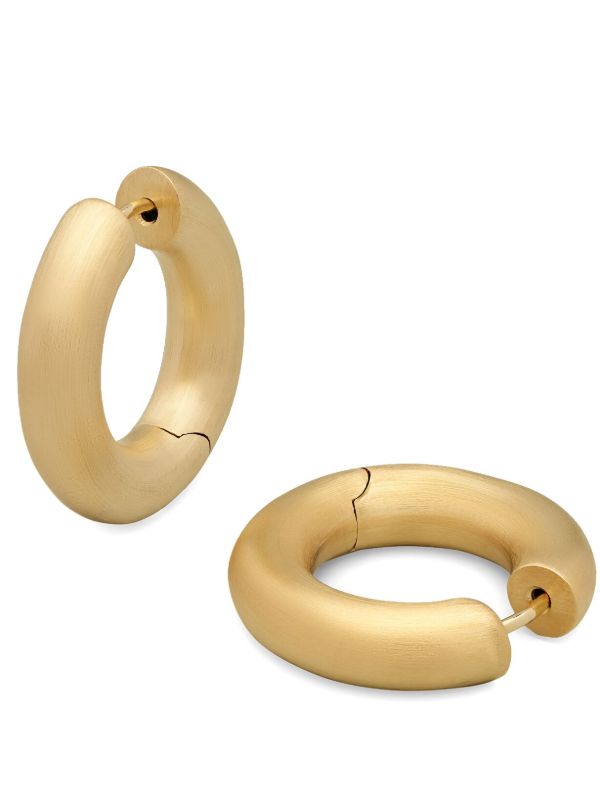 Browns Tom Wood Satin Chunky Hoop Earrings | Browns Earrings