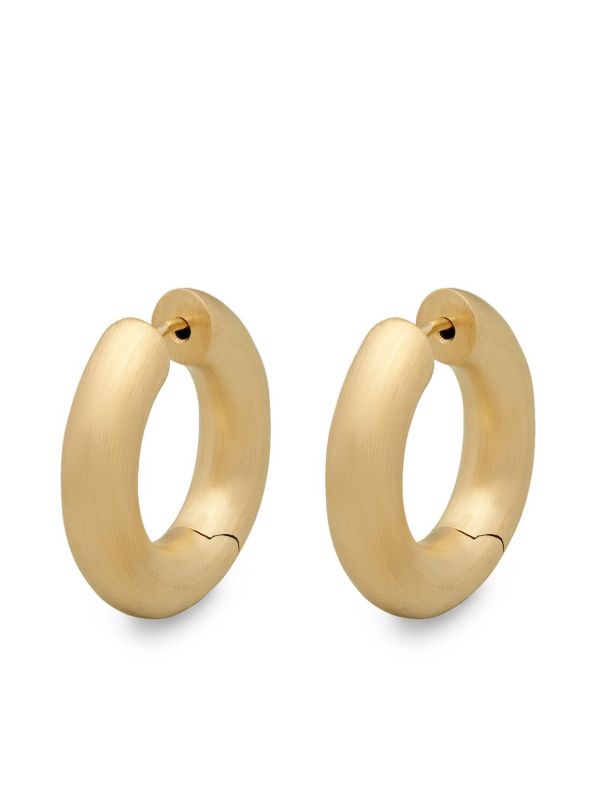 browns Tom Wood Satin Chunky Hoop Earrings | Browns Earrings