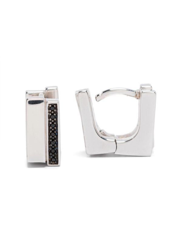 Browns Tom Wood Step Duo Huggie Earrings | Browns Earrings
