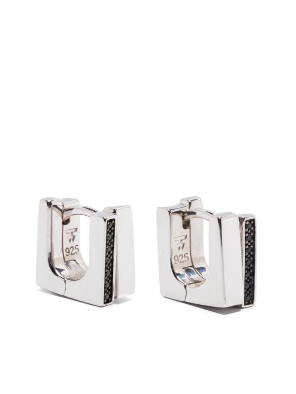 browns Tom Wood Step Duo Huggie Earrings | Browns Earrings