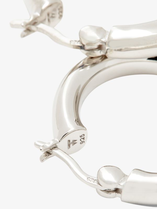 Browns Tom Wood Sterling Silver Classic Medium Hoop Earrings | Browns Earrings