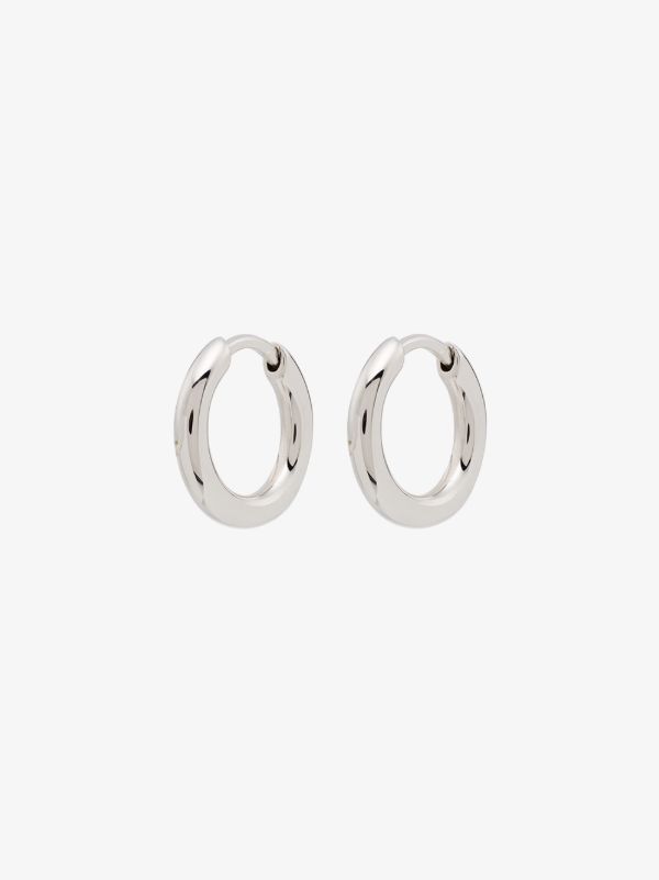 browns Tom Wood sterling silver Classic small hoop earrings | Browns Earrings