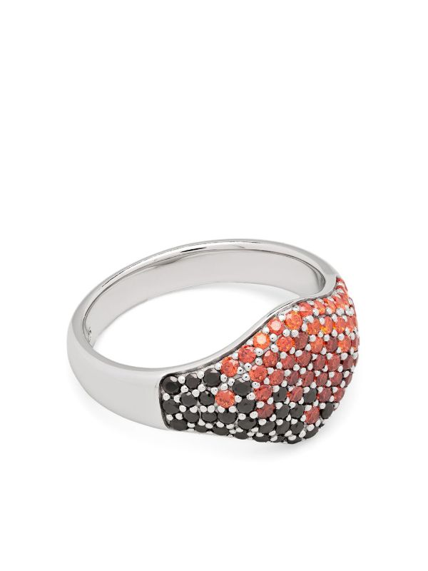 browns Tom Wood Sterling Silver Cocktail Sunset Ring | Browns Rings