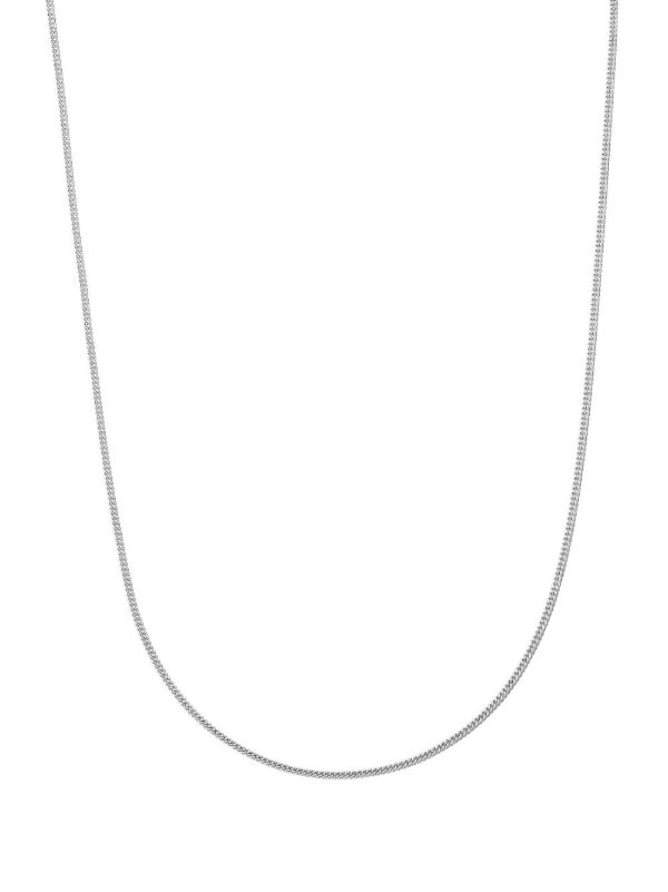 browns Tom Wood Sterling Silver Curb Chain Slim Necklace | Browns Necklaces