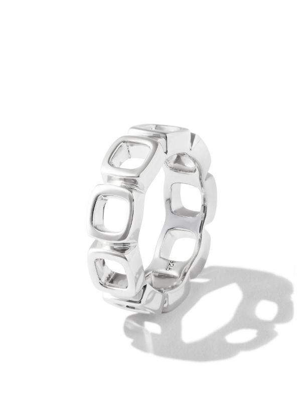 Browns Tom Wood Sterling Silver Cushion Band Open Ring | Browns Rings