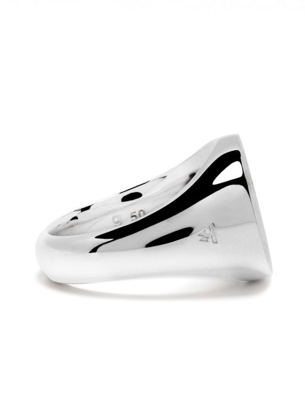 Browns Tom Wood Sterling Silver Ivy Satin Ring | Browns Rings