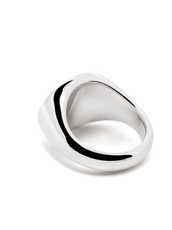 Browns Tom Wood Sterling Silver Ivy Satin Ring | Browns Rings