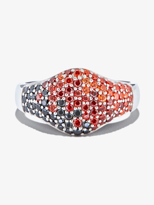 Browns Tom Wood Sterling Silver Mini Crystal Cocktail Ring | Browns Rings