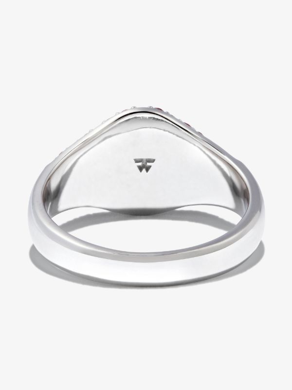 Browns Tom Wood Sterling Silver Mini Crystal Cocktail Ring | Browns Rings
