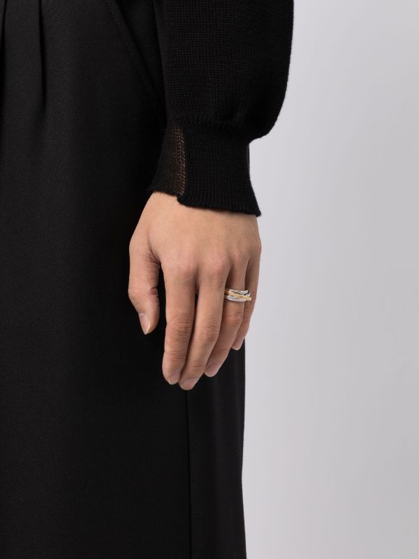 Browns Tom Wood Sterling Silver Orb Slim Duo Ring | Browns Rings