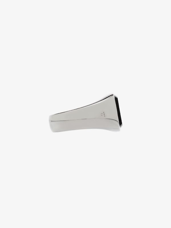 Browns Tom Wood Sterling Silver Shelby Onyx Ring | Browns Rings