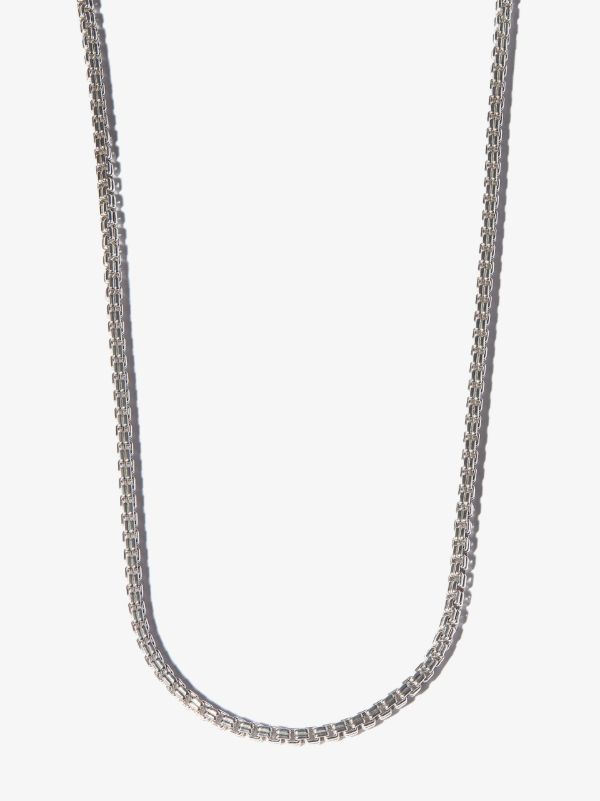Browns Tom Wood Sterling Silver Venetian Double M Chain Necklace | Browns Necklaces