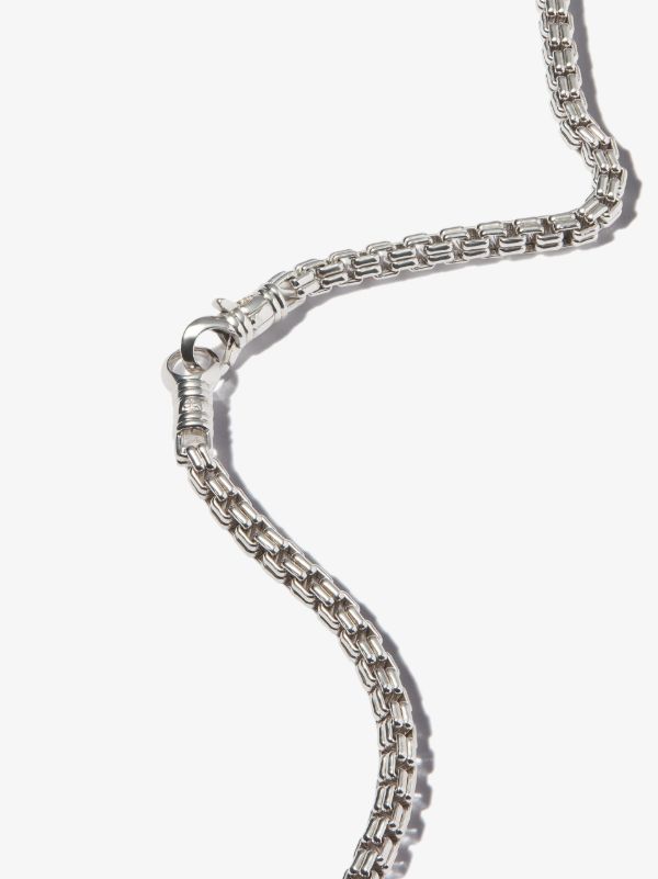 Browns Tom Wood Sterling Silver Venetian Double M Chain Necklace | Browns Necklaces