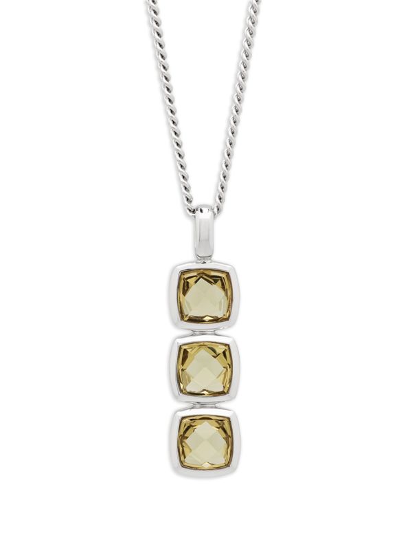 Browns Tom Wood White Rhodium Plated Cushion Necklace | Browns Necklaces