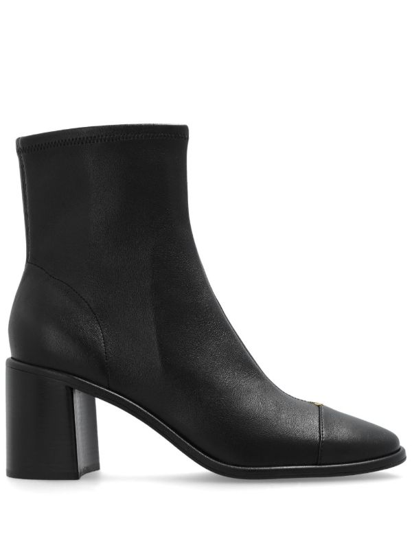 browns Tory Burch 70mm appliqué logo ankle boots | Browns Boots