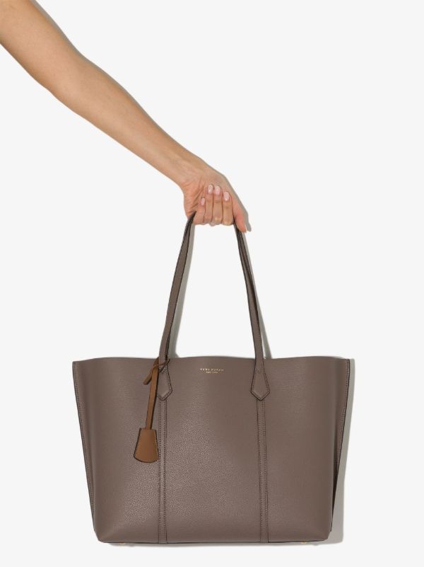 browns Tory Burch beige Perry triple leather tote bag | Browns Tote Bags