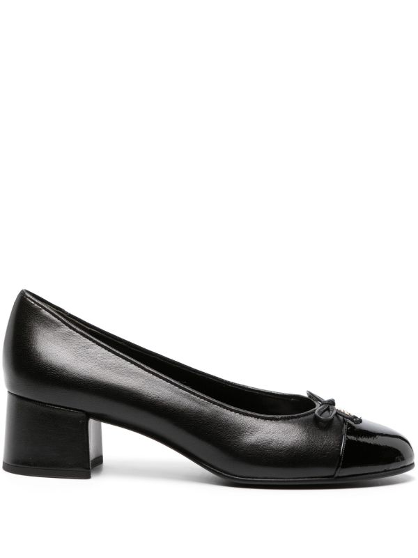 browns Tory Burch Black 45 Leather Pumps | Browns Pumps