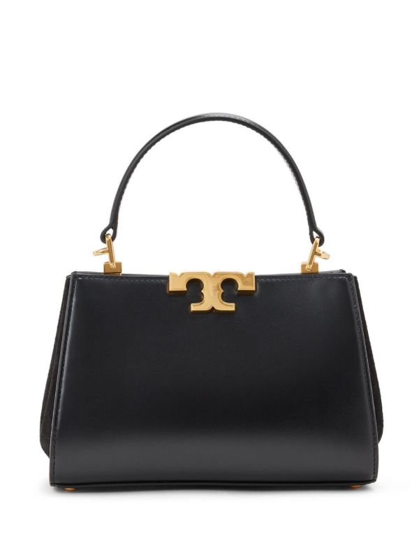 browns Tory Burch Black Eleanor Mini Satchel Bag | Browns Messenger & Crossbody Bags