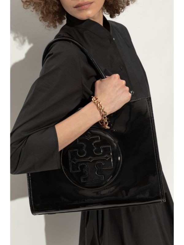 Browns Tory Burch Black Ella Tote Bag | Browns Tote Bags