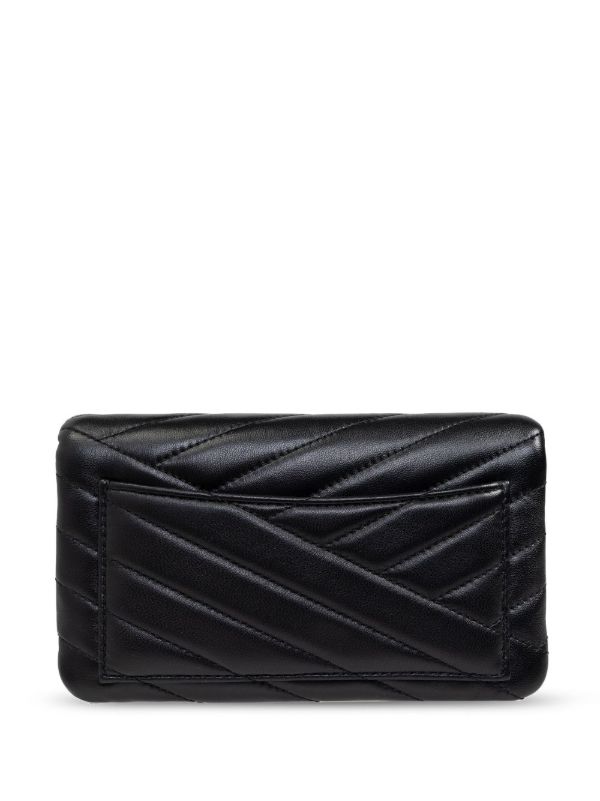 Browns Tory Burch Black Kira Chevron Leather Cross Body Bag | Browns Messenger & Crossbody Bags
