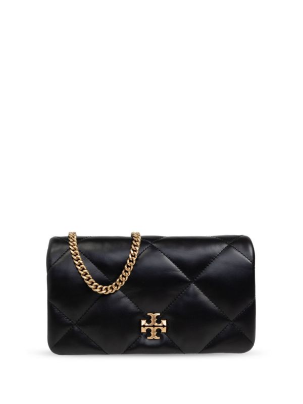 browns Tory Burch Black Kira Clutch Bag | Browns Clutch Bags