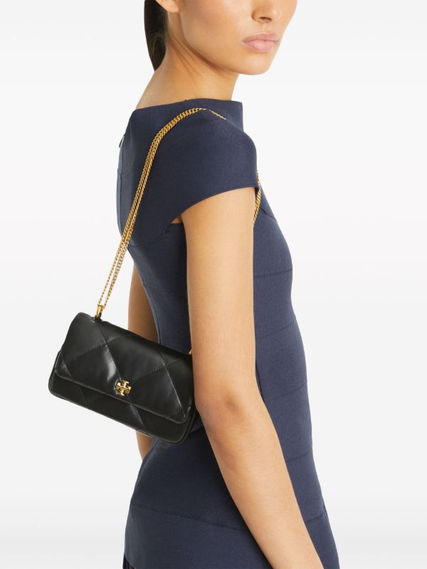 Browns Tory Burch Black Kira Diamond Quilt Shoulder Bag | Browns Shoulder Bags