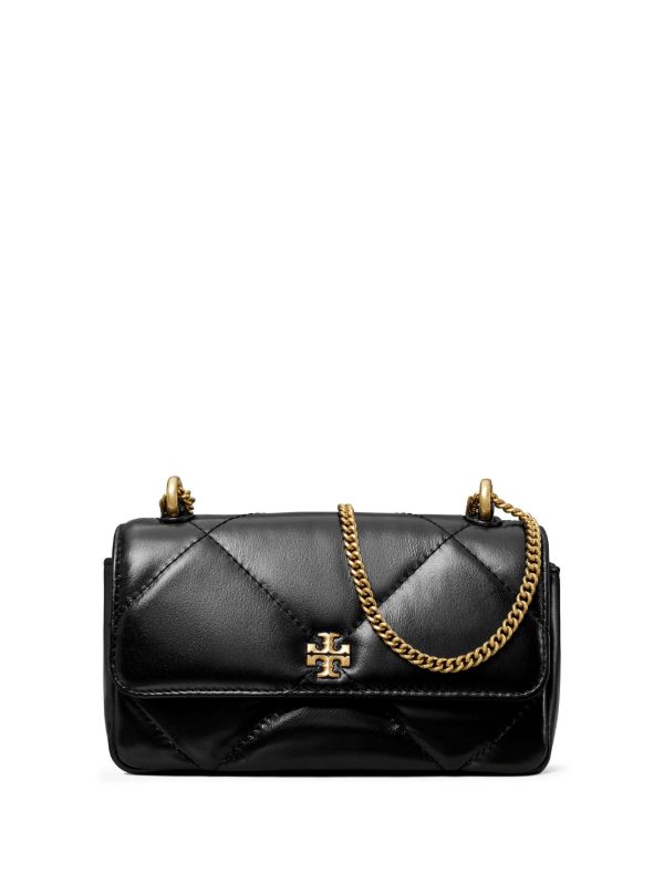 browns Tory Burch Black Kira Diamond Quilt Shoulder Bag | Browns Shoulder Bags