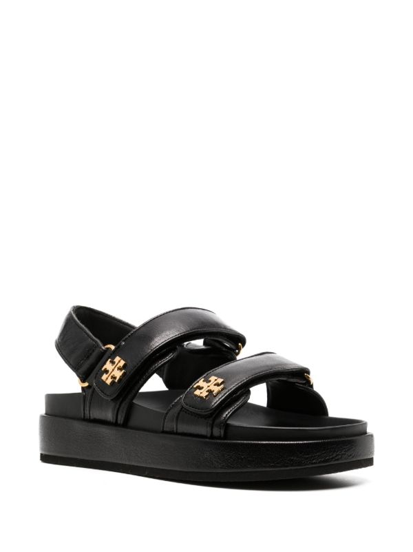 Browns Tory Burch Black Kira Leather Sandals | Browns Sandals