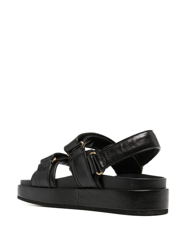 Browns Tory Burch Black Kira Leather Sandals | Browns Sandals