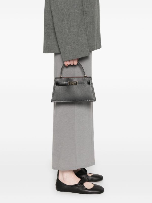 Browns Tory Burch Black Lee Radziwill Handbag | Browns Tote Bags
