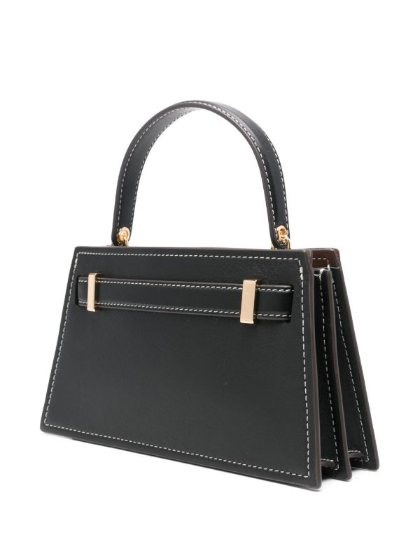 Browns Tory Burch Black Lee Radziwill Handbag | Browns Tote Bags