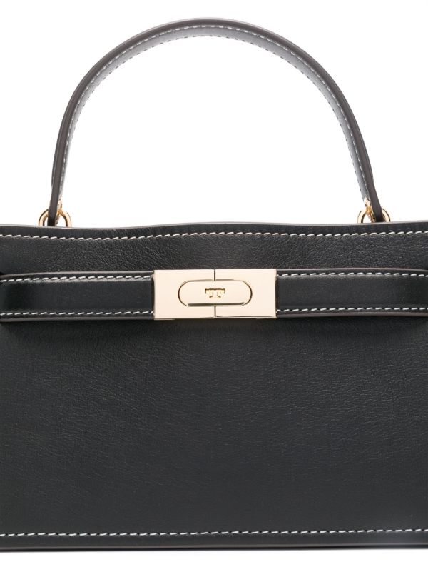 Browns Tory Burch Black Lee Radziwill Handbag | Browns Tote Bags