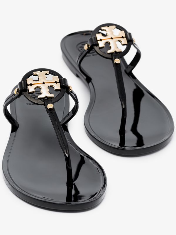Browns Tory Burch Black Mini Miller Sandals | Browns Sandals