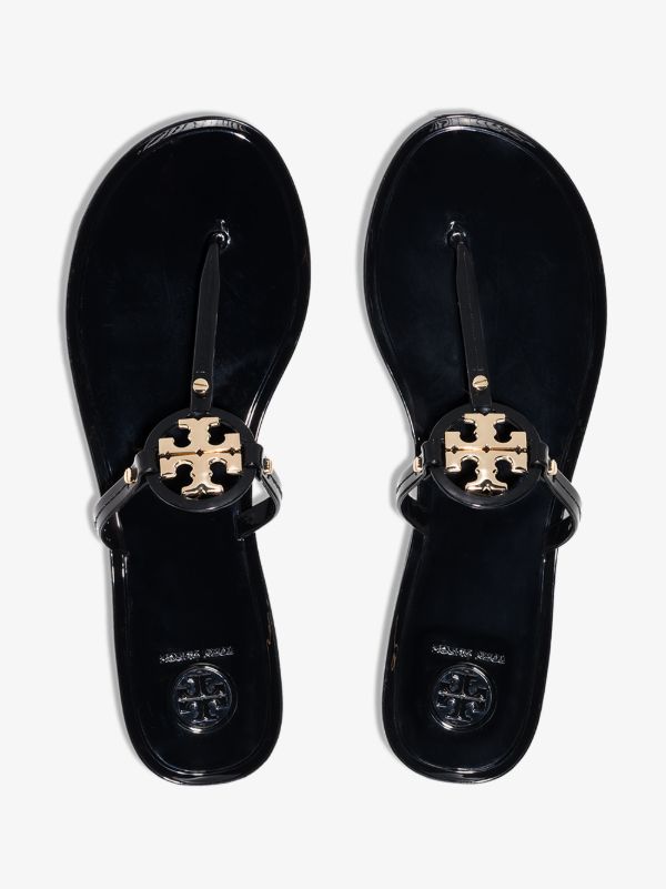 Browns Tory Burch Black Mini Miller Sandals | Browns Sandals