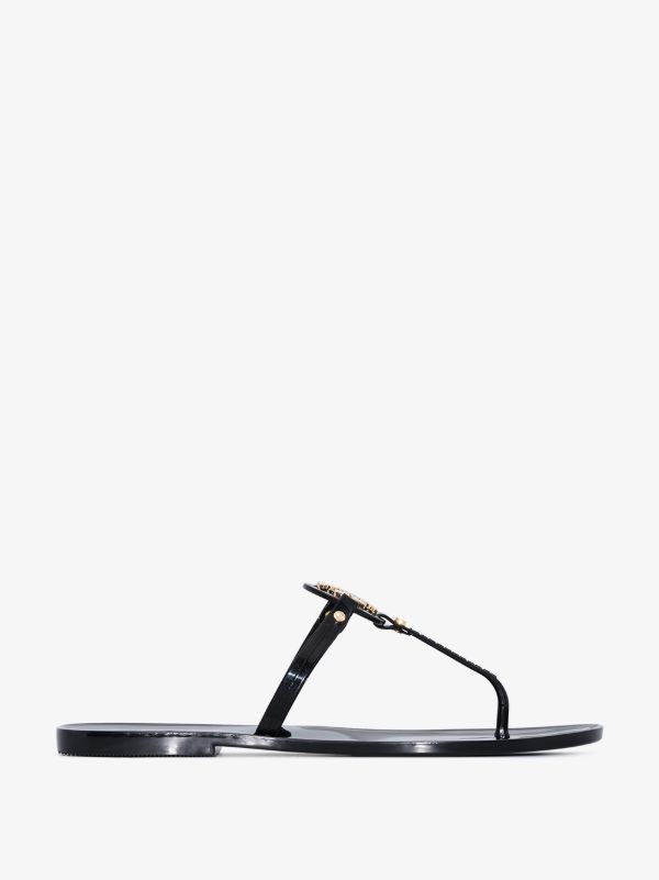 browns Tory Burch black Mini Miller sandals | Browns Sandals