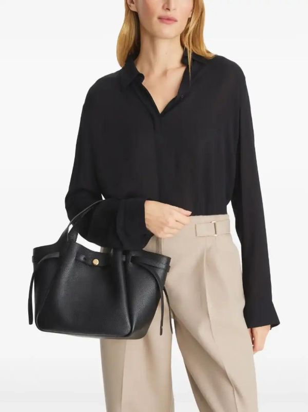 Browns Tory Burch Black Romy Bucket Bag | Browns Bucket Bags