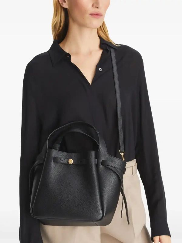 Browns Tory Burch Black Romy Bucket Bag | Browns Bucket Bags