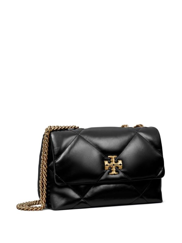 Browns Tory Burch Black Small Kira Quilted Shoulder Bag | Browns Shoulder Bags