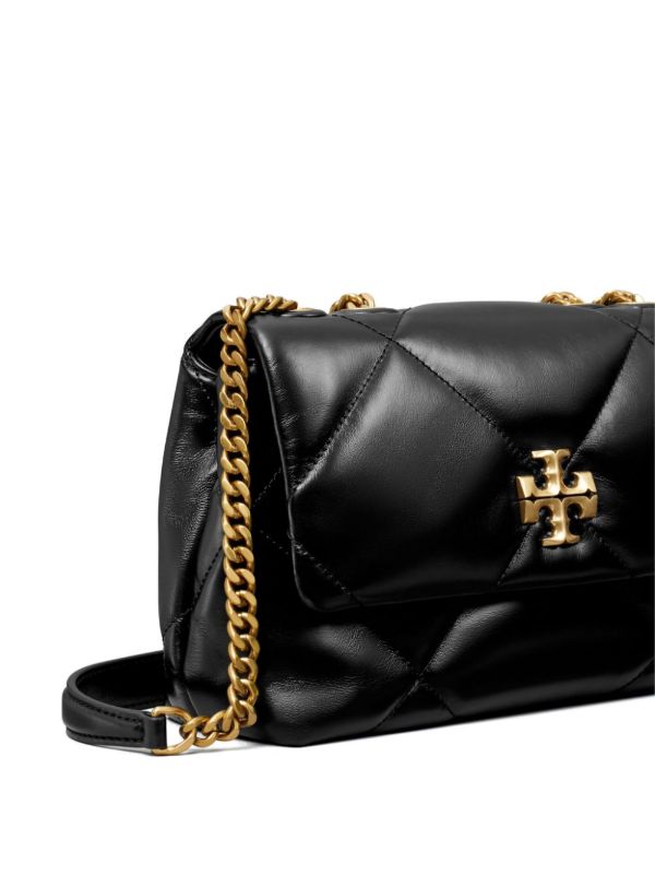 Browns Tory Burch Black Small Kira Quilted Shoulder Bag | Browns Shoulder Bags