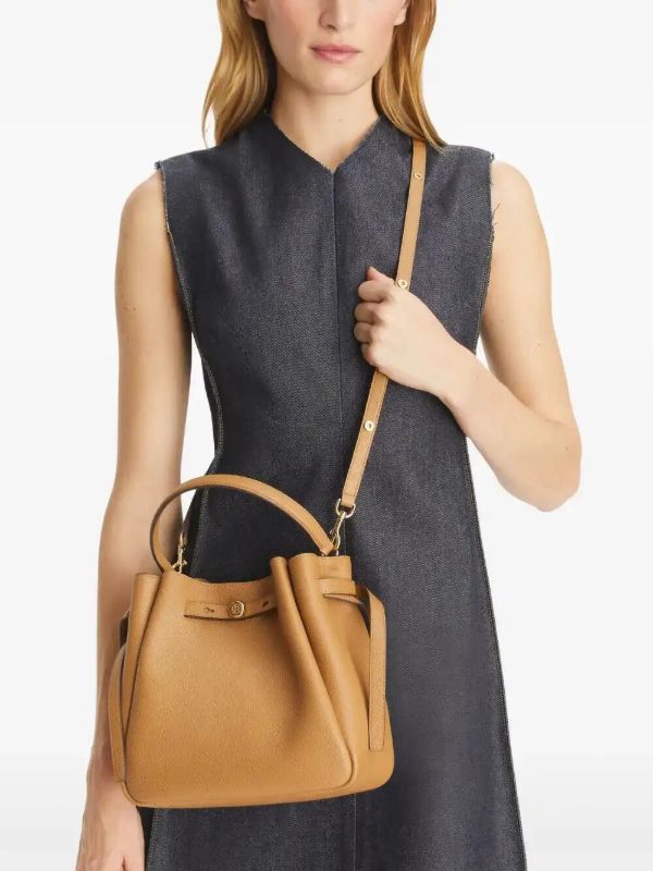 Browns Tory Burch Brown Romy Bucket Bag | Browns Bucket Bags