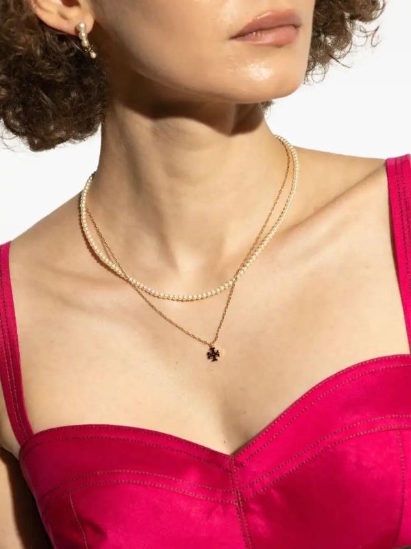 Browns Tory Burch Kira Layered Necklace | Browns Necklaces